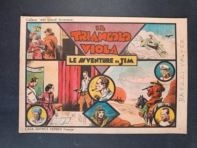 Comic THE ADVENTURES OF JIM Albi Grandi Avventures Nerbini THE PURPLE TRIANGLE