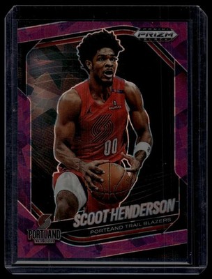 2024-25 Panini Prizm Black #13 Scoot Henderson Purple Ice Prizms #/149