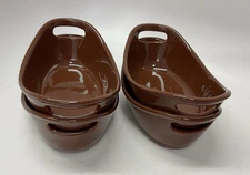 Rachael Ray 12 Oz. Brown Stoneware Casserole Dishes.  Set Of 4