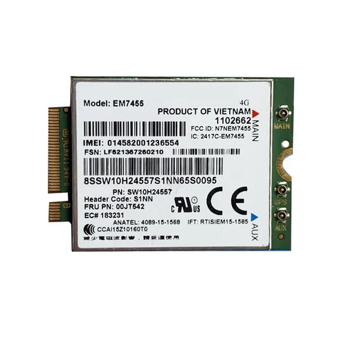 Em7455 LTE 4G-Karte Gobi6000  00JT542 01AX756 für  T460 T460P L57290