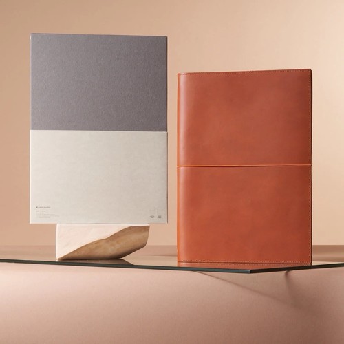 Paper Republic A4 Le Portfolio in Cognac Leather - VGUC!