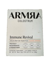 Armra Colostrum Premium BLOOD ORANGE Grass Fed Gut Health Immunity Skin 30 Packs