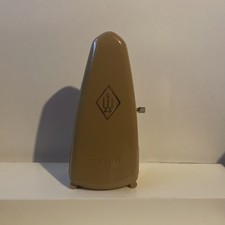 VINTAGE WITTNER TAKTELL PICCOLO WIND-UP METRONOM BRĄZOWY Z NIEMIECKICH DZIEŁ