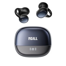 PAXA Clip On Earbuds,Open Ear Bluetooth 6.0 Wireless Headphones,12mm Black