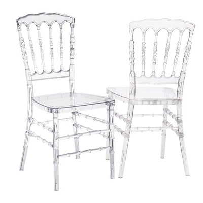 Transparent 4-Pack Stackable Acrylic Ghost Dining Chairs
