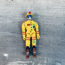 1999 The Corps Emergency Rescue Yellow Firefighter Action Figure