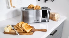 Mueller UltraToast Full Stainless Steel Toaster 4 Slice, Long Extra-Wide Slots
