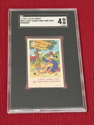 1937 C.P.G.M. Mickey Il N Est Jamais Trop Tard Pour #89 SGC 4