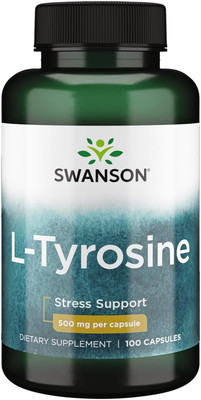 Swanson L Tyrosine 500mg 100 Count Mental Focus Cognitive Support Supplement
