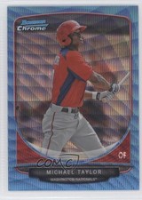 2013 Bowman Wrapper Redemption Blue Wave Refractor Michael Taylor #BCP47 1j2