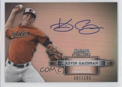 2012 Bowman Sterling Prospect Refractor 87/199 Kevin Gausman #BSAP-KG Auto 0f8