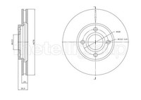 2X Metelli Bremsscheibe 23-1768C FüR Ford