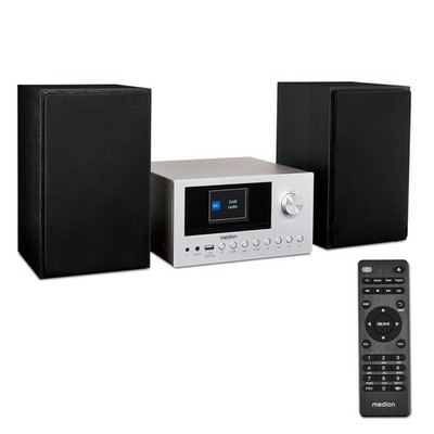 Medion Micro-Audio-System MD85008 Internet DAB+ UKW Radio WLAN Bluetooth USB CD
