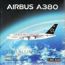 PHX11795 1:400 Phoenix Model Asiana Airlines Airbus A380 Reg #HL7645 'Star