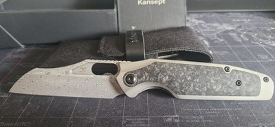 Kansept, Messer, Flipper, Titan, Damast