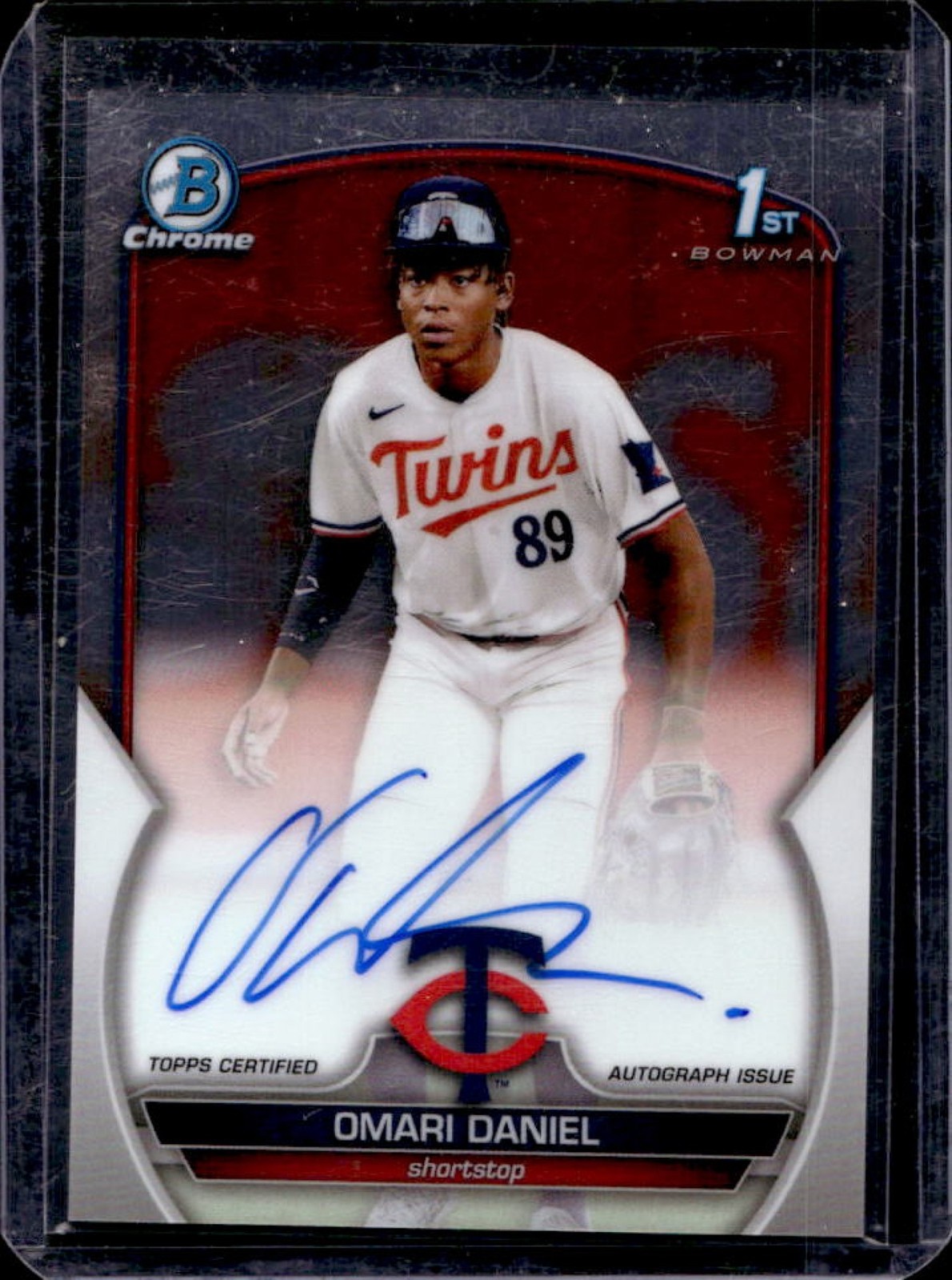 2023 Bowman Chrome Omari Daniel Auto 1st Prospect #CPA-OD Twins