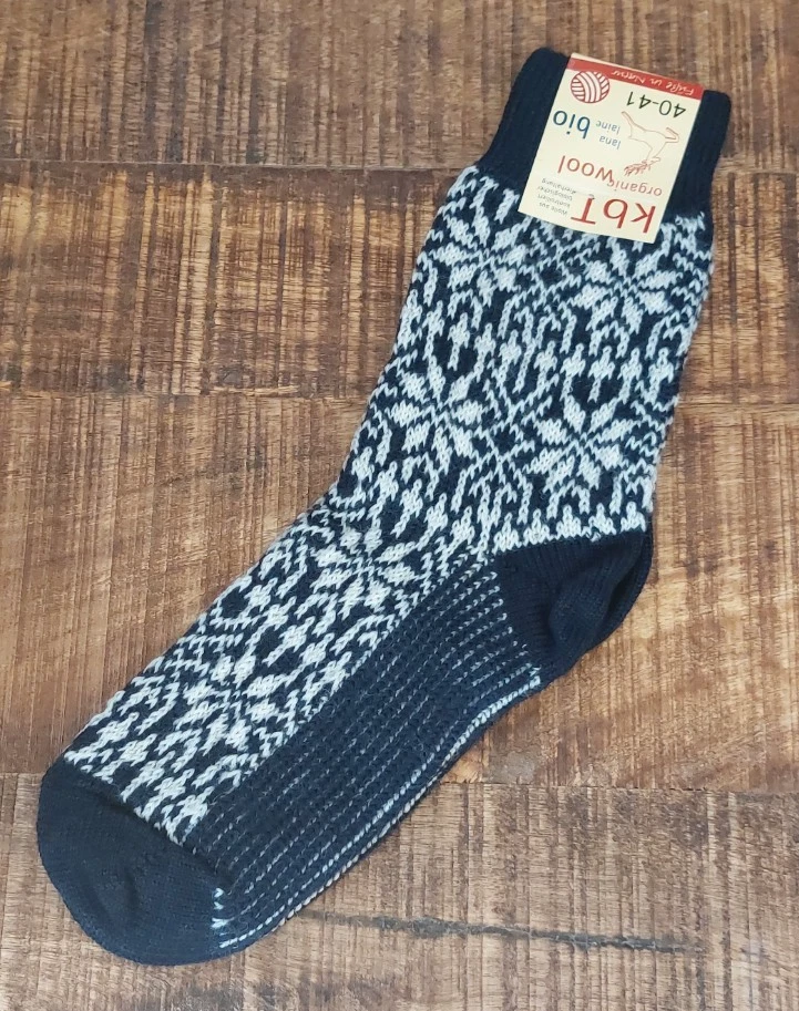 100% Pure Wool Norwegian Pattern Sock (UK 6-7/ EU 40-41) , Hirsch Natur - Navy
Opens in a new window