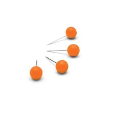 Nobo Notice Board Push Pins Orange 1905329
