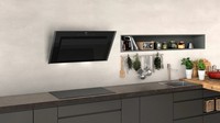 Neff 90, Wall-mounted cooker hood, 90 cm, clearglass black printed D96IMW1G1