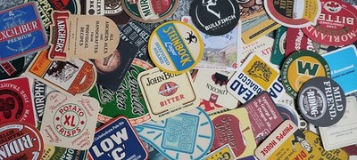 Restposten 40 plus verschiedene moderne & Vintage Biermatten alle unbenutzt.