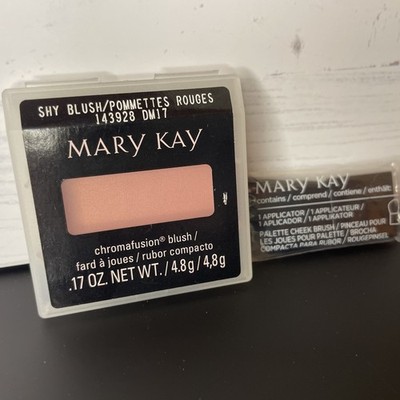 Mary Kay Chromafusion Blush Shy Blush #143928 NIB Includes Application Brush