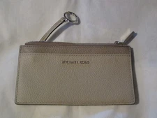 Michael Kors Jet Set Travel Keychain ID CC Holder Coin Purse Wallet - Tri-Tone