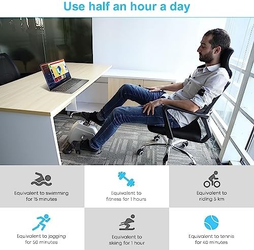 Mini Exercise Bike Under Desk Pedal Exerciser LCD