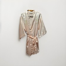 VTG Dentelle Peignoir Set - Robe,Gown,Shorts - Pink, Size L/XL, Made USA