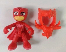 Disney PJ Masks Owlette Figure With Extra Mask/Helmet Figurine Toy Hasbro