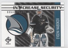 2003-04 Pacific Private Stock Reserve In Crease Security Evgeni Nabokov #14 1r5