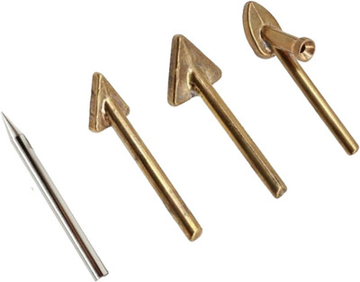 4 Pcs Copper Plastic Welding Tips for Soldering Iron, Replacement Triangular ...