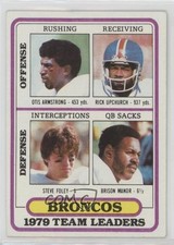 1980 Topps Team Leaders Otis Armstrong Rick Upchurch Steve Foley #151 0o6v
