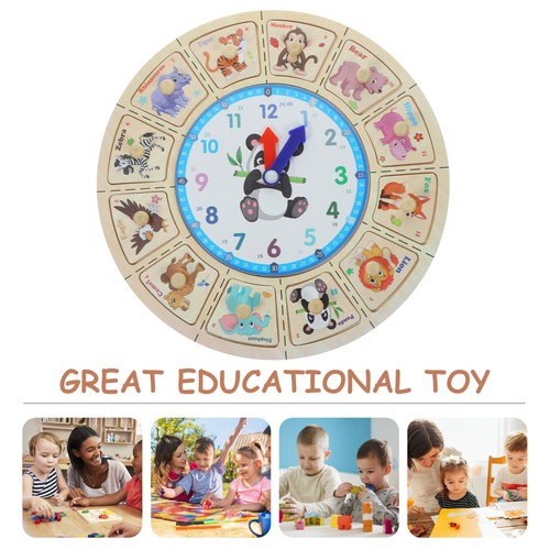 Luchas manuales El reloj niño niño juguete educativo temprano para niños - Imagen 10 de 12