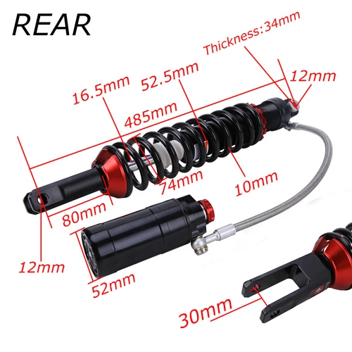 Stage 5 Performance Racing Front & Rear Shock Absobers For Yamaha YFZ 450 YFZ450 - Picture 6 of 13