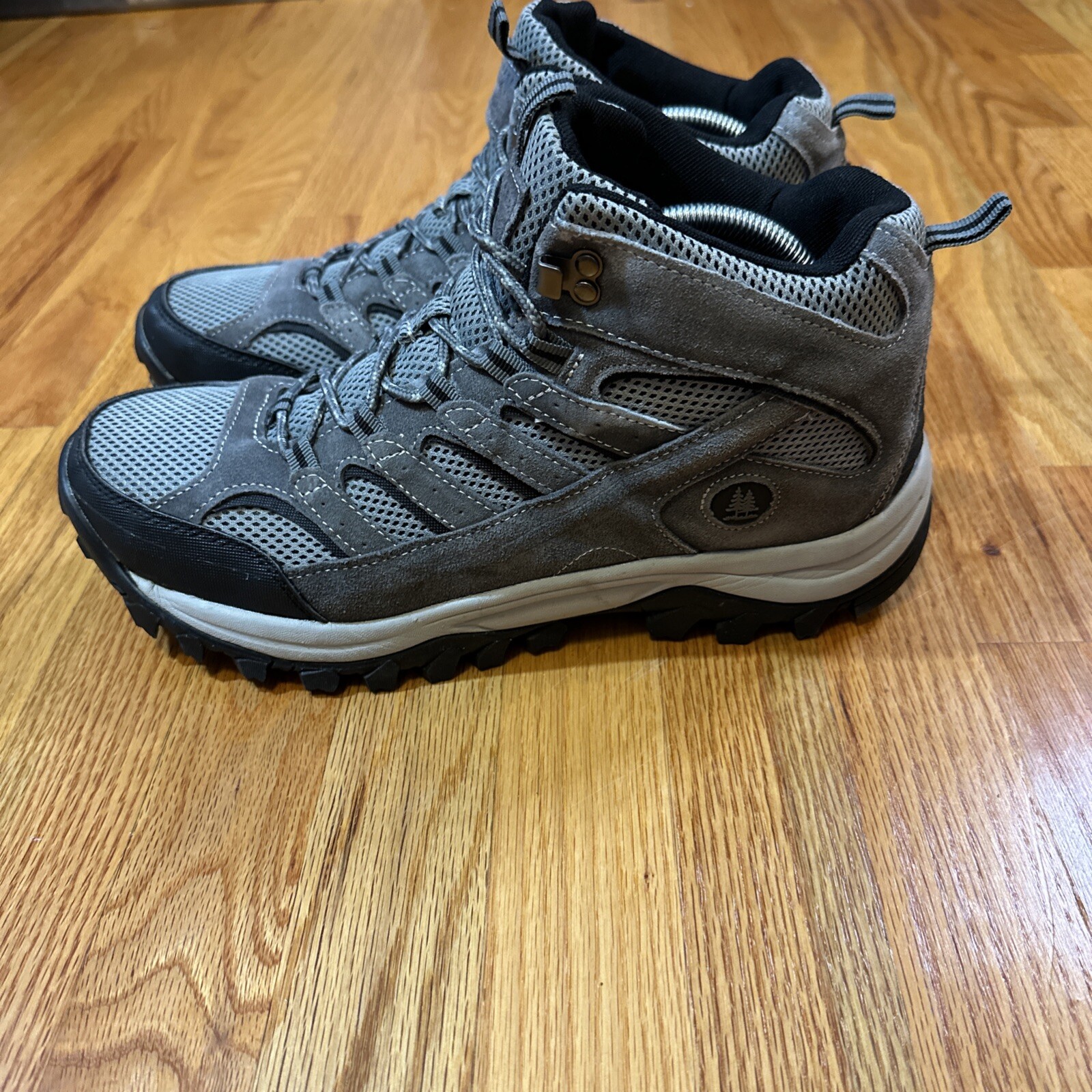 SAOLA GH Bass Hiking Sneaker Boot Scamosciato Maglia Stringate Grigio Nero Suola Lug Taglia 13