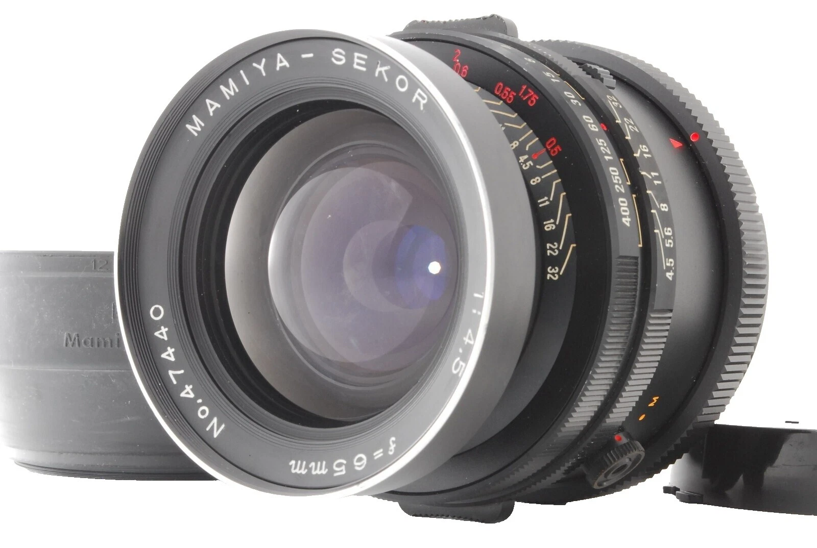 Lentes de cámara gran angular Mamiya f/4.5
