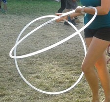 Fixed Naked Untaped Polypro Hula Hoop - 5/8" or 3/4" - 24"-30" - Rainbow Dragon