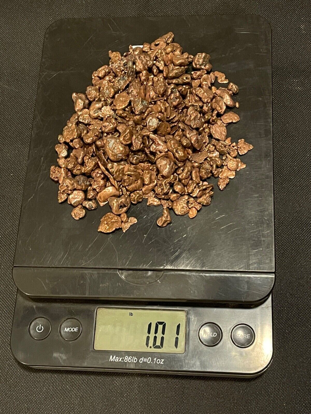 1 Pound of 1/4" to 3/8"  Tumbled Copper Nuggets Natural Michigan Native Cu Ore
