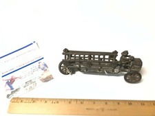Antique Cast Iron 7" Arcade A C Williams Toy Cast Iron Fire Truck 1800's