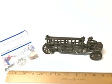 Antique Cast Iron 7" Arcade A C Williams Toy Cast Iron Fire Truck 1800's