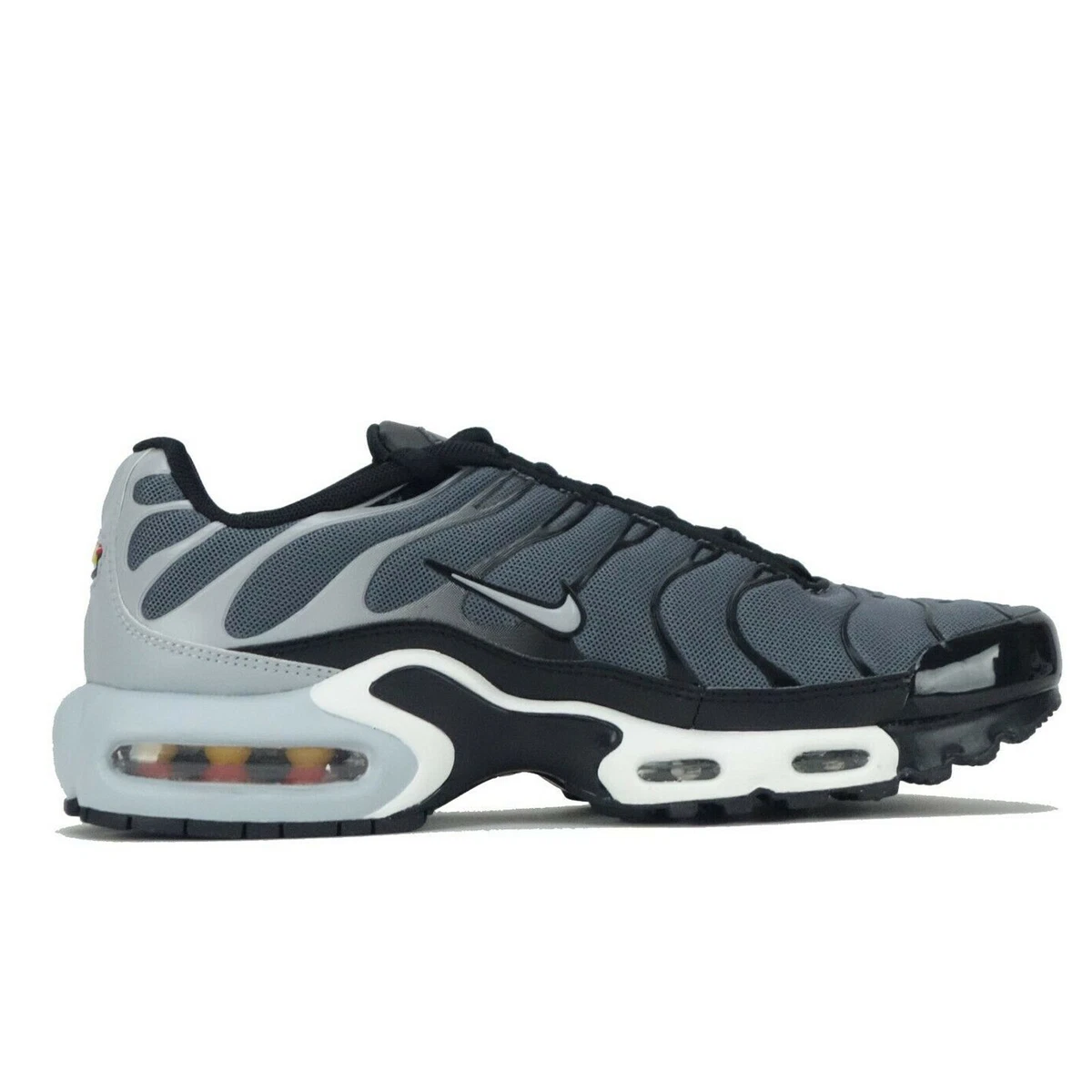 Original Nike Air Max Plus Tuned 1 TN Trainers Rare Dark Grey White 852630  016