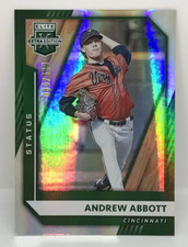 2021  ELITE EXTRA EDITION BASEBALL  ANDREW ABBOTT RC GREEN #80/499  Reds