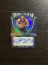 THADDEUS YOUNG 2020-21 Panini Obsidian Galaxy Electric Etch Purple AUTO /75