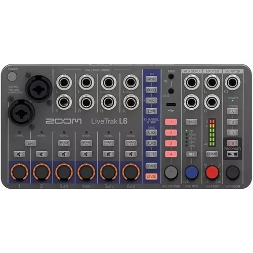 ZOOM LiveTrak L6 32bit 10in/12tracks MIDI Digital Mixer New in Box - Picture 5 of 5