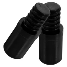 2PCS Pole Handle Replacement Threaded Tip Repair Kit Mop Broom Metal Rod