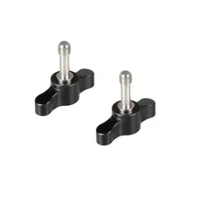 M6 18 Thumbscrew Assembly Knob Black 2 Pieces Sturdy Build for Various Uses