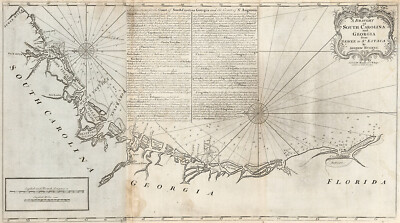 1778 Coastal Nautical Chart S. Carolina & Georgia from Sewee to St. Estaca Map