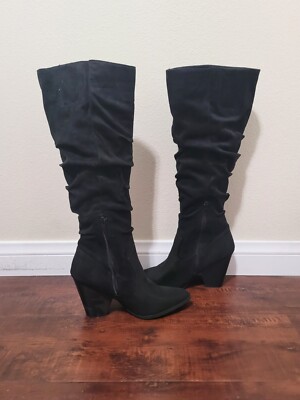Carlos by Carlos Santana suede boots Carlos By Carlos Santana Womens Brown Suede Knee High  main image 4