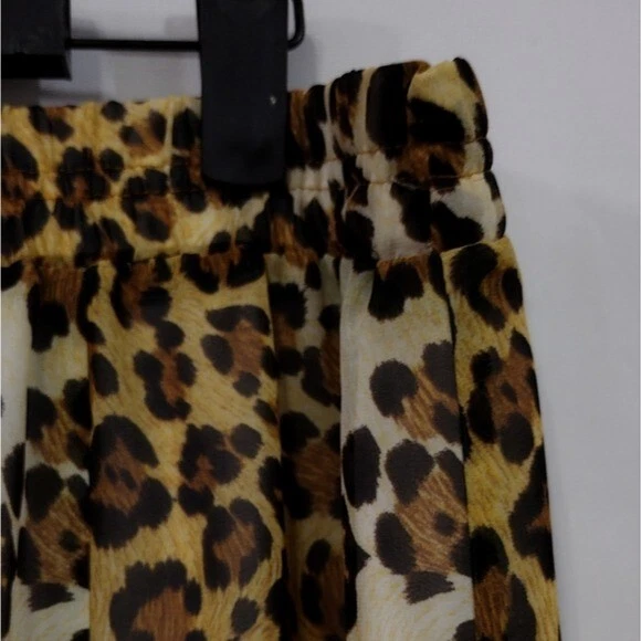 Falda Para Mujer New Directions Estampado Animal L Marrón Verde Boho Retro Años 90 Playa Foto 3 de 4