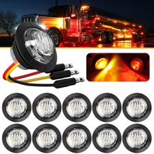 10 Pack 3/4 Dual Color Round LED Trailer Mark...